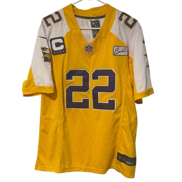 Minnesota Vikings Mens NFL Jersey Size XL Harrison Smith Yellow Stitched Nike - Picture 1 of 6